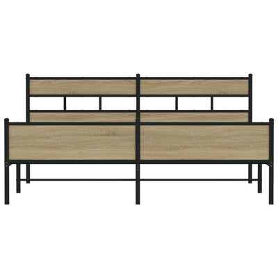 Savutammi metallinen sängynrunko ilman patjaa Tihamer 193x203cm