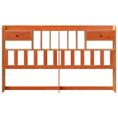 Vahanruskea sängynpääty säilytystilalla Seidmemet 200cm (mänty)