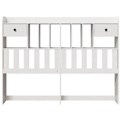 Valkoinen sängynpääty säilytystilalla Seidmemet 160cm (mänty)