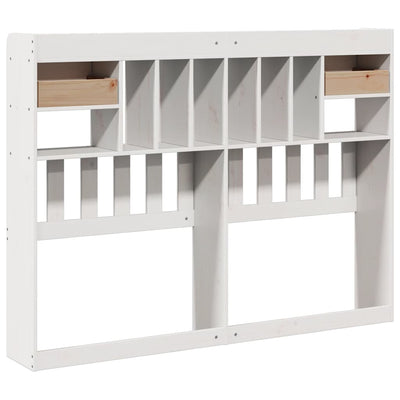 Valkoinen sängynpääty säilytystilalla Seidmemet 160cm (mänty)