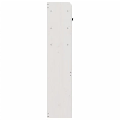 Sängynpääty säilytystilalla valkoinen 140 cm täysi mänty