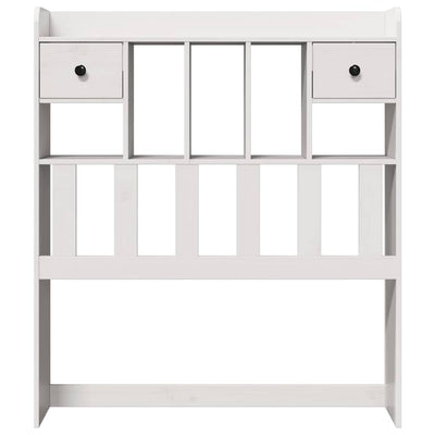 Valkoinen sängynpääty säilytystilalla Seidmemet 75cm (mänty)