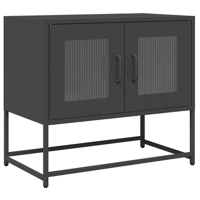 TV Kaappi Musta 68x39x60,5 cm Kylmävalssattu teräs