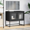 TV Kaappi Musta 68x39x60,5 cm Kylmävalssattu teräs