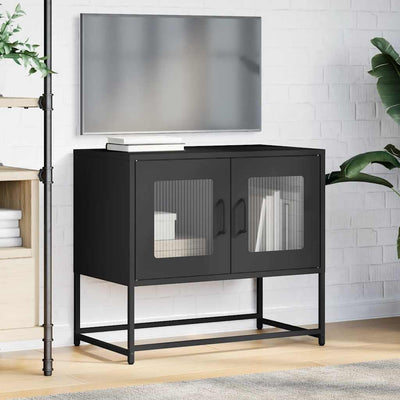 TV Kaappi Musta 68x39x60,5 cm Kylmävalssattu teräs