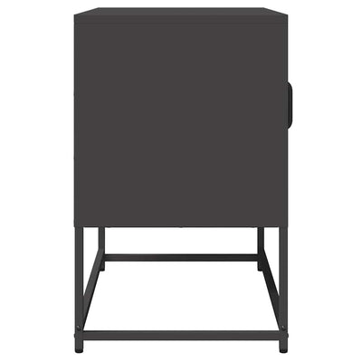 TV Kaappi Musta 68x39x60,5 cm Kylmävalssattu teräs
