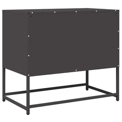 TV Kaappi Musta 68x39x60,5 cm Kylmävalssattu teräs