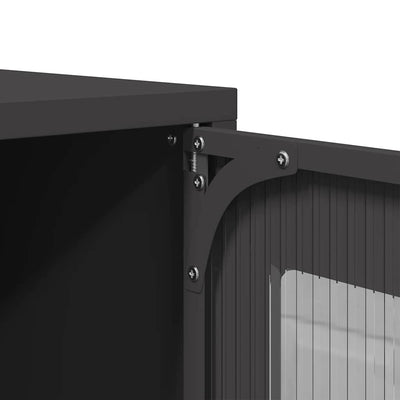 TV Kaappi Musta 68x39x60,5 cm Kylmävalssattu teräs