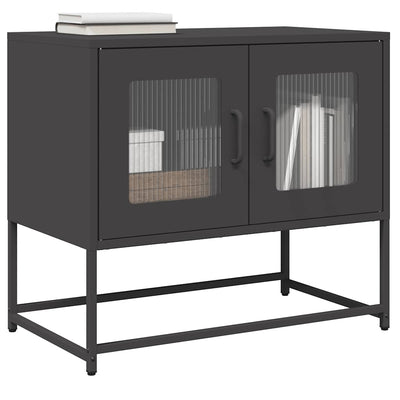 TV Kaappi Musta 68x39x60,5 cm Kylmävalssattu teräs