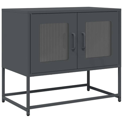 TV Kaappi Antrasiitti 68x39x60,5 cm Kylmävalssattu teräs