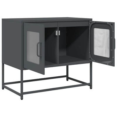 TV Kaappi Antrasiitti 68x39x60,5 cm Kylmävalssattu teräs