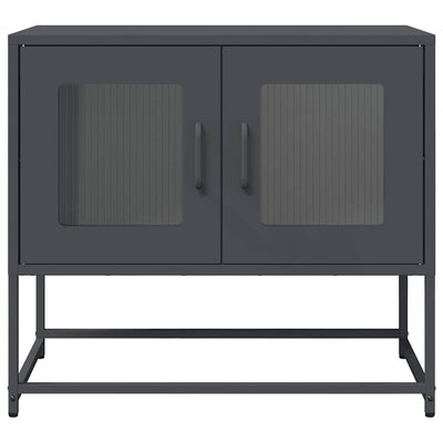 TV Kaappi Antrasiitti 68x39x60,5 cm Kylmävalssattu teräs