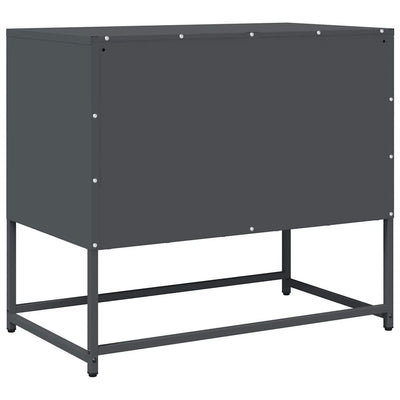TV Kaappi Antrasiitti 68x39x60,5 cm Kylmävalssattu teräs