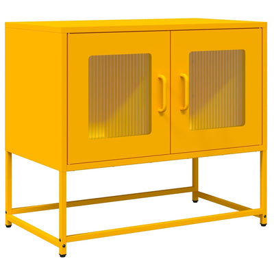 TV Kaappi Sinapinkeltainen 68x39x60,5 cm Kylmävalssattu teräs