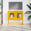 TV Kaappi Sinapinkeltainen 68x39x60,5 cm Kylmävalssattu teräs