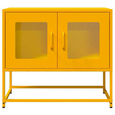 TV Kaappi Sinapinkeltainen 68x39x60,5 cm Kylmävalssattu teräs