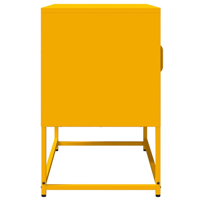 TV Kaappi Sinapinkeltainen 68x39x60,5 cm Kylmävalssattu teräs