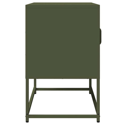 TV Kaappi Oliivinvihreä 68x39x60,5 cm Kylmävalssattu teräs