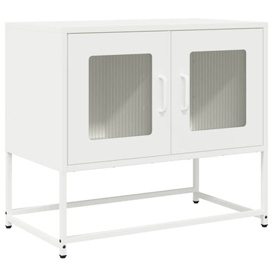 TV Kaappi Valkoinen 68x39x60,5 cm Kylmävalssattu teräs