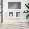 TV Kaappi Valkoinen 68x39x60,5 cm Kylmävalssattu teräs