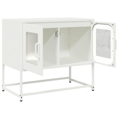 TV Kaappi Valkoinen 68x39x60,5 cm Kylmävalssattu teräs
