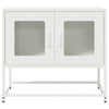 TV Kaappi Valkoinen 68x39x60,5 cm Kylmävalssattu teräs