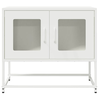 TV Kaappi Valkoinen 68x39x60,5 cm Kylmävalssattu teräs
