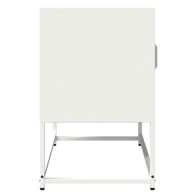 TV Kaappi Valkoinen 68x39x60,5 cm Kylmävalssattu teräs