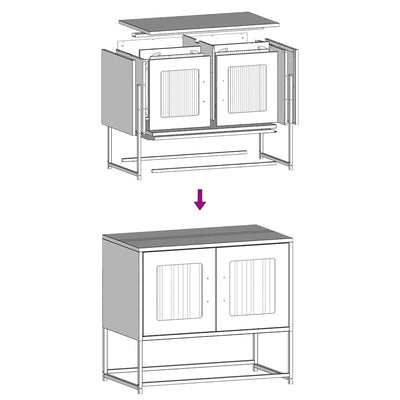 TV Kaappi Valkoinen 68x39x60,5 cm Kylmävalssattu teräs