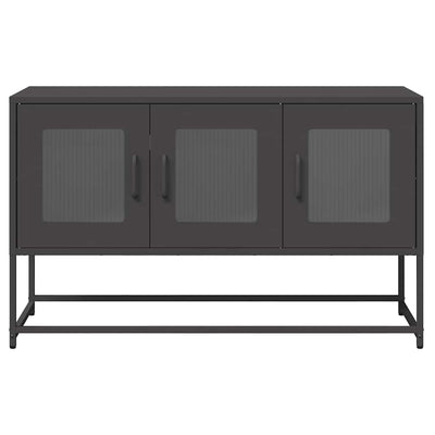TV Kaappi Musta 100,5x39x60,5 cm Kylmävalssattu teräs