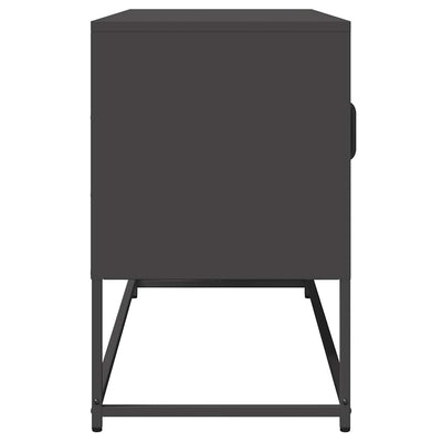TV Kaappi Musta 100,5x39x60,5 cm Kylmävalssattu teräs