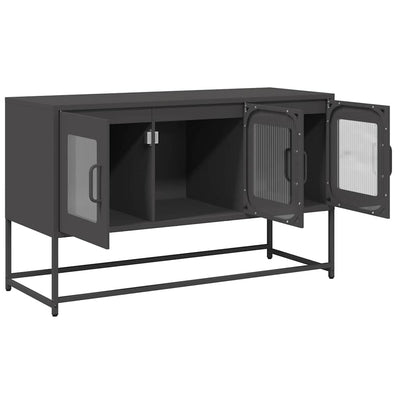 TV Kaappi Musta 100,5x39x60,5 cm Kylmävalssattu teräs
