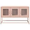 TV Kaappi Pinkki 100,5x39x60,5 cm Kylmävalssattu teräs