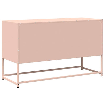 TV Kaappi Pinkki 100,5x39x60,5 cm Kylmävalssattu teräs