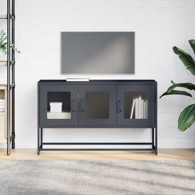 TV Kaappi Antrasiitti 100,5x39x60,5 cm Kylmävalssattu teräs