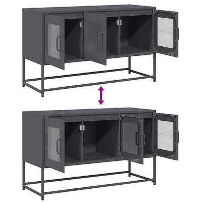 TV Kaappi Antrasiitti 100,5x39x60,5 cm Kylmävalssattu teräs