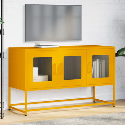 TV Kaappi Sinapinkeltainen 100,5x39x60,5cm Kylmävalssattu teräs