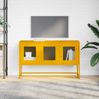 TV Kaappi Sinapinkeltainen 100,5x39x60,5cm Kylmävalssattu teräs