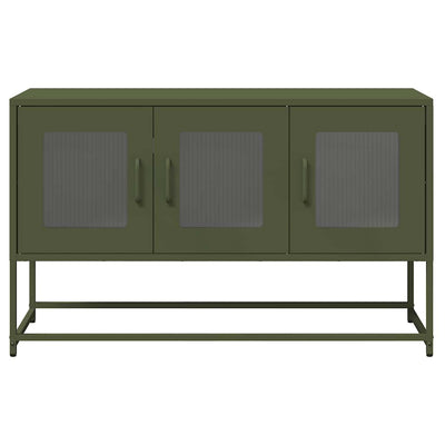 TV Kaappi Oliivinvihreä 100,5x39x60,5 cm Kylmävalssattu teräs
