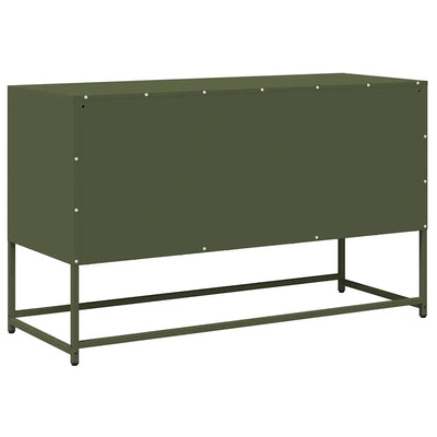 TV Kaappi Oliivinvihreä 100,5x39x60,5 cm Kylmävalssattu teräs