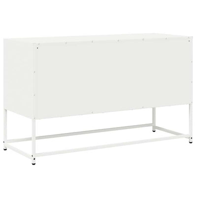 TV Kaappi Valkoinen 100,5x39x60,5 cm Kylmävalssattu teräs