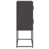Highboard Musta 68x39x107 cm Teräs