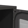 Highboard Musta 68x39x107 cm Teräs