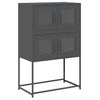 Highboard Antrasiitti 68x39x107 cm terästä