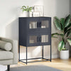 Highboard Antrasiitti 68x39x107 cm terästä