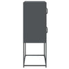 Highboard Antrasiitti 68x39x107 cm terästä