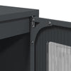 Highboard Antrasiitti 68x39x107 cm terästä