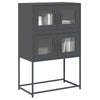 Highboard Antrasiitti 68x39x107 cm terästä