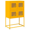 Highboard Sinapinkeltainen 68x39x107 cm Teräs