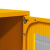 Highboard Sinapinkeltainen 68x39x107 cm Teräs